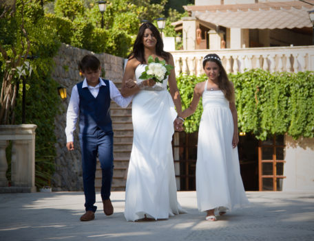 Bride ceremony entrance - Es Moli, Deia