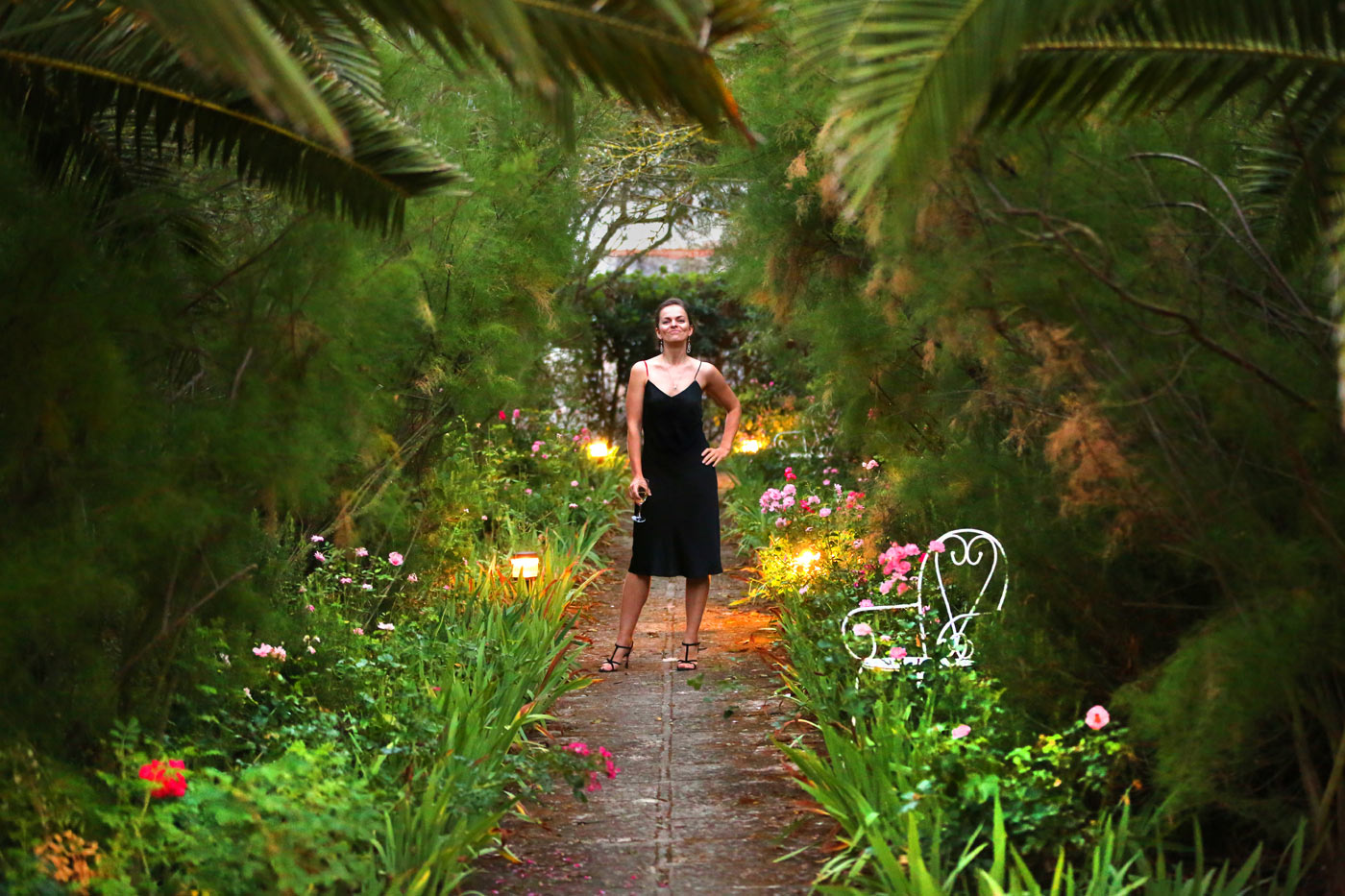 woman in garden