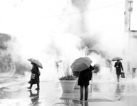 smoke filled street - City People