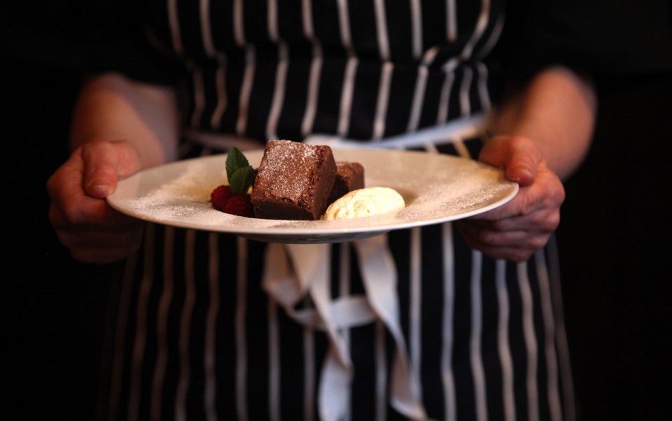 plate of food and chef