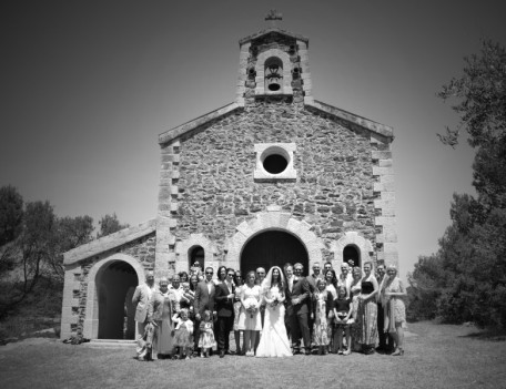 wedding group photograph - Fatima Church