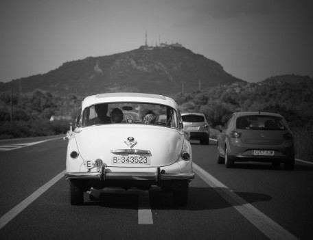 wedding car on road - The Wedding Car