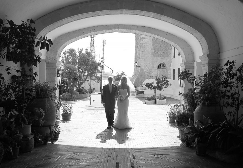 bride approach to church