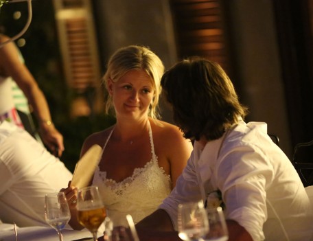 wedding couple at table - Favourite Wedding Faces