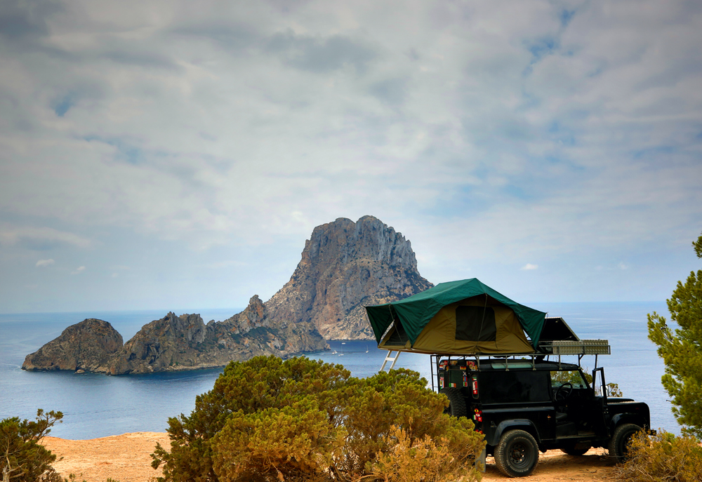 Es Vedra with Land Rover