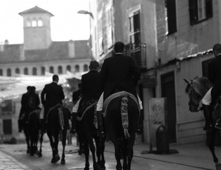 horse riders procession - Mahon Fiesta