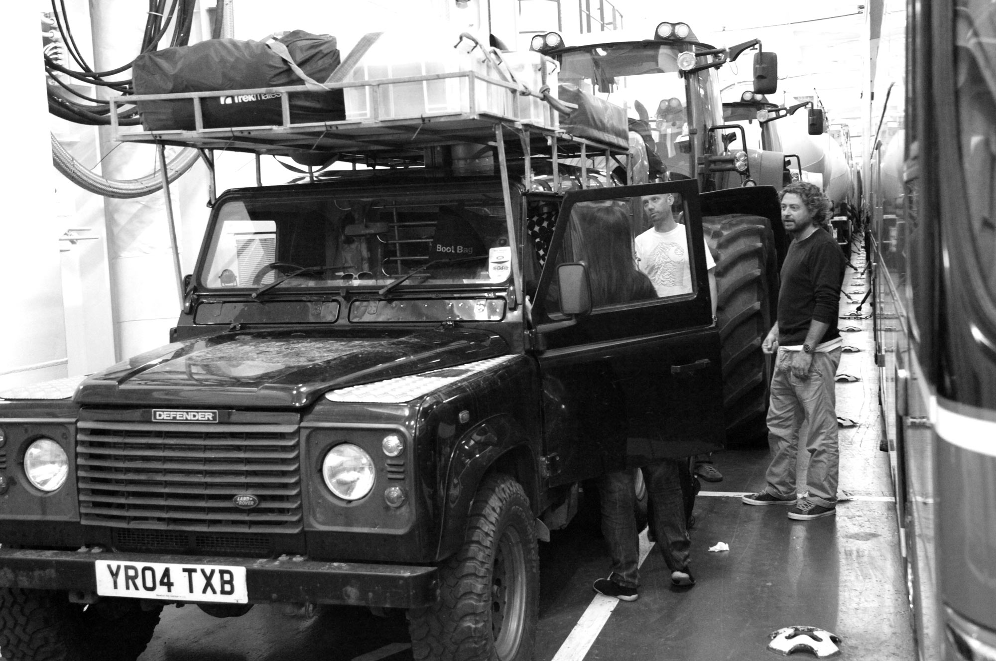 Land Rover on ferry