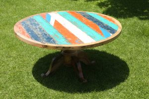 Multi coloured table