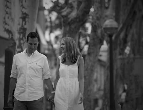 Couple by trees - Palma Engagement Shoot