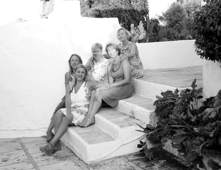 Girls on step - Casa Merdeka Menorca