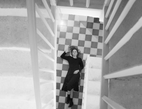 Woman on tiled floor - Wedding Portraits