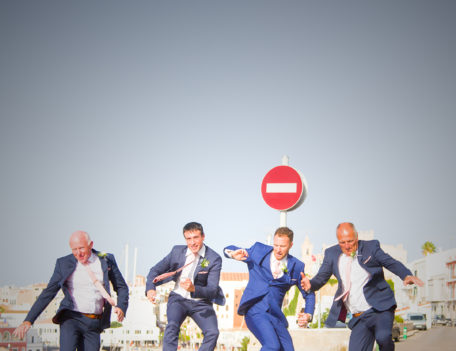 Men jumping - Ciudadella