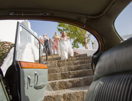 Bride approaching car - Elements