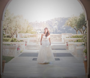 girl in wedding dress