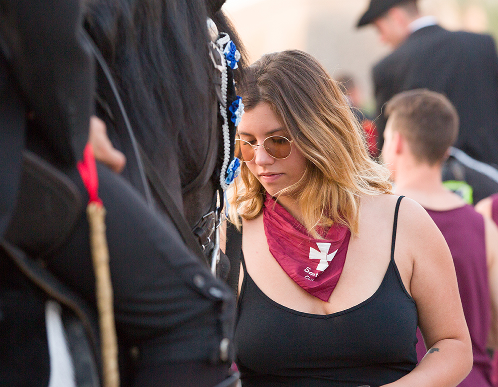 fiesta horse and girl