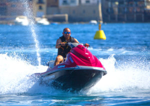 man on jet ski