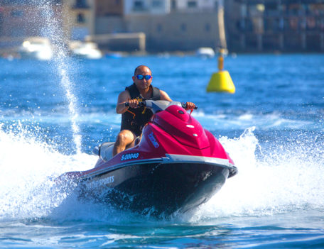 man on jet ski - ITC Malta