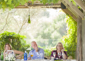 guests listen to wedding speech