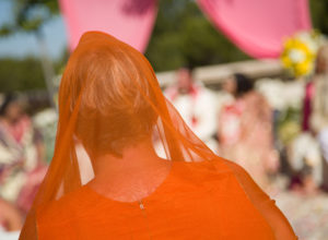 woman with pashmina