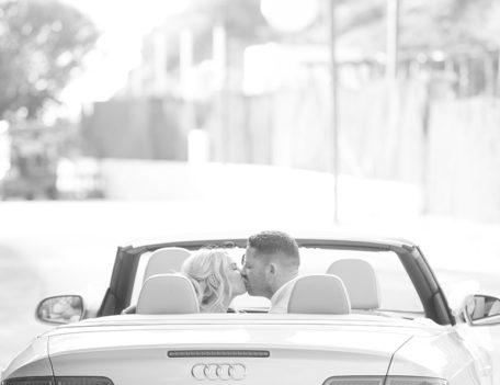 couple in car - The Wedding Car