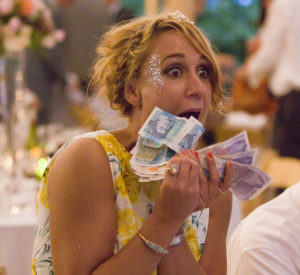 woman with money