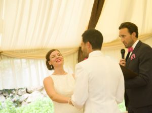couple at wedding ceremony