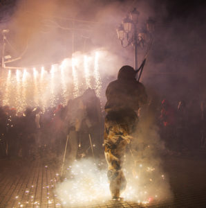 a demon at the Majorca fiesta of Sant Saonti