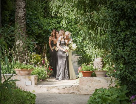 bridesmaids before ceremony - The Bride at Son Marroig