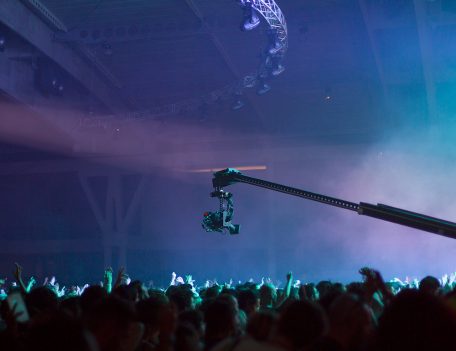 video camera above crowd - Sonar Festival