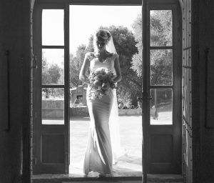 bride entering room