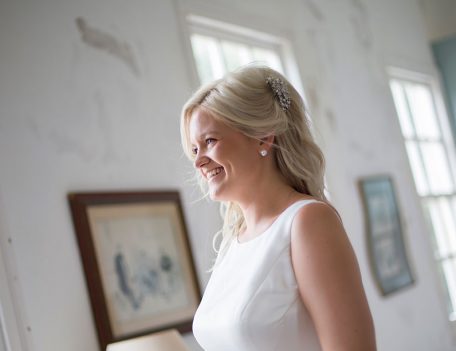 bride in villa before wedding ceremony - Binissaida Bride