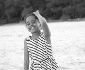 girl on beach