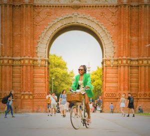 Woman on Bicycle